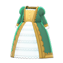 noble dress: (Green) Green / White