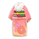праздничное кимоно [Розовый] (Розовый/Красный)