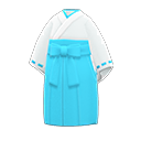 tenue de miko [Bleu pâle] (Bleu pâle/Blanc)