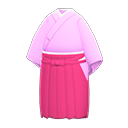 武士和服褶裙 [櫻花色] (粉紅色/粉紅色)