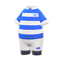 uniforme de rugby [Azul y blanco] (Blanco/Azul)
