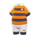 uniforme da rugby [Arancione e nero] (Nero/Arancio)
