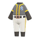 uniforme de béisbol [Amarillo] (Negro/Amarillo)
