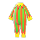 小丑服 [綠色×紅色] (綠色/橘色)