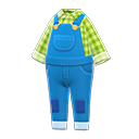 農場吊帶褲 [綠色] (藍色/綠色)