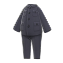 Secondary image of Suit with stand-up collar