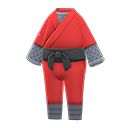 tenue de ninja [Rouge] (Rouge/Gris)