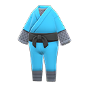 ninja costume [Aqua] (Aqua/Gray)