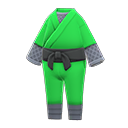 vestimenta de ninja [Verde] (Verde/Gris)