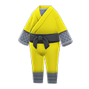vestimenta de ninja [Amarillo] (Amarillo/Gris)