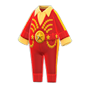traje rey del rock [Rojo] (Rojo/Amarillo)