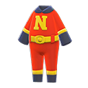 costume de super-héros [Rouge] (Rouge/Noir)