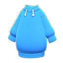 vestido sudadera [Azul] (Azul/Azul)