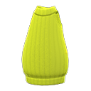 mouwloze gebreide jurk [Limoengroen] (Groen/Groen)
