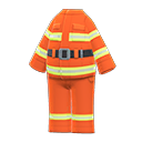 uniforme de pompier [Flamme] (Orange/Jaune)