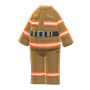 消防服 [棕色] (棕色/橘色)