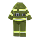 firefighter uniform [Avocado] (Green/Yellow)