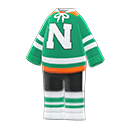 tuta da hockey su ghiaccio [Verde] (Verde/Nero)