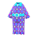 迷幻連身工作服 [藍色] (藍色/紫色)