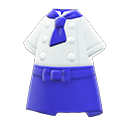uniforme de chef [Azul] (Blanco/Azul)