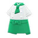 厨师服 [绿色] (白色/绿色)