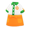 小吃店制服 [橘色] (橘色/绿色)
