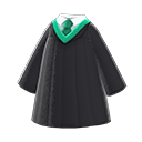 graduation gown [Green] (Black/Green)