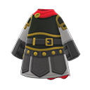 armadura guerrera [Negro] (Negro/Rojo)