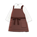 barista-uniform [Bruin] (Rood/Wit)