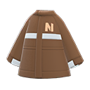 delivery jacket [Brown] (Brown/Beige)