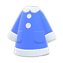 毛絨睡袍 [藍色] (藍色/白色)