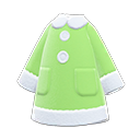 毛绒长袍 [莱姆绿] (绿色/白色)