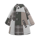 patchwork coat [Gray] (Gray/Black)