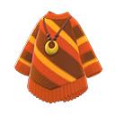 maglione a poncho [Arancio] (Arancio/Marrone)