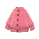 gilet tricoté Aran [Rose] (Rose/Rose)