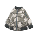 camo bomber-style jacket [Gray] (Gray/Black)