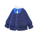 针织罩衫学生服 [海军蓝] (蓝色/蓝色)