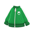 athletic jacket [Green] (Green/White)