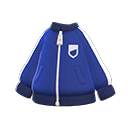 athletic jacket [Navy blue] (Blue/White)