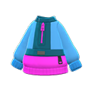pulloverjas [Lichtblauw] (Lichtblauw/Roze)