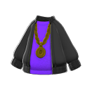 chaqueta urbana [Púrpura] (Negro/Púrpura)