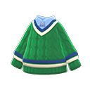 maglione da tennis [Verde] (Verde/Blu chiaro)
