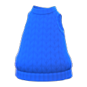 débardeur tricoté main [Bleu] (Bleu/Bleu)