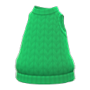 débardeur tricoté main [Vert] (Vert/Vert)