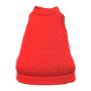 débardeur tricoté main [Rouge] (Rouge/Rouge)