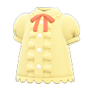 popperige blouse [Geel] (Geel/Oranje)