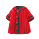 camicia da baseball [Rosso] (Rosso/Nero)