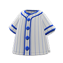 camiseta de béisbol [Gris] (Gris/Azul)