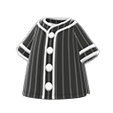 camicia da baseball [Nero] (Nero/Bianco)