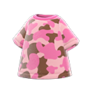 t-⁠shirt camouflage [Rose] (Rose/Brun)